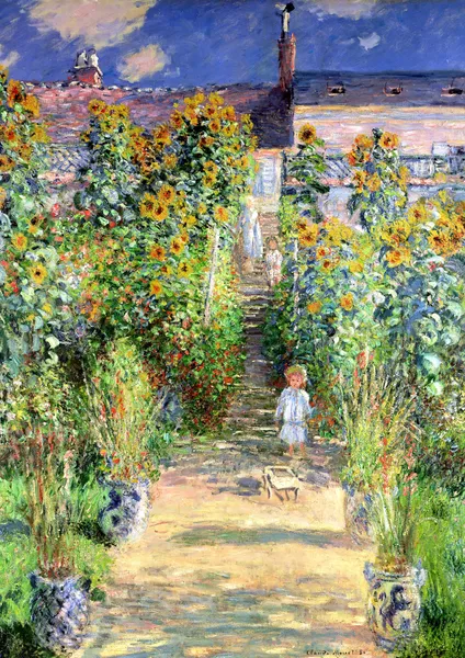 The Artist’s Garden at Vétheuil - Claude Monet