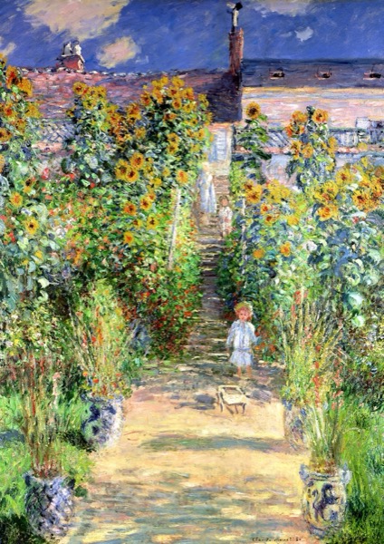 The Artist’s Garden at Vétheuil - Claude Monet