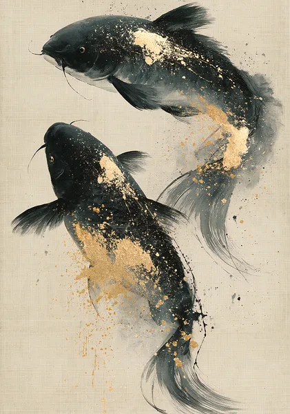 SUMI-墨- Golden Koi No.2 - Ck