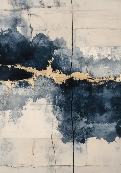 NAMI -波‐ Indigo Tide No.2  Minimalist Zen Navy Print, Calming Modern Decor - Ck