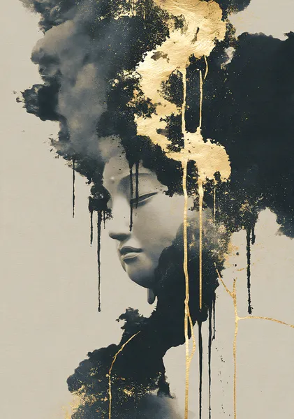 SUMI-墨- Serene Buddha No.4 - Ck