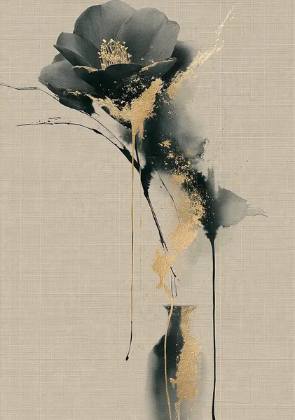 SUMI-墨- Lone Camellia No.2 - Ck