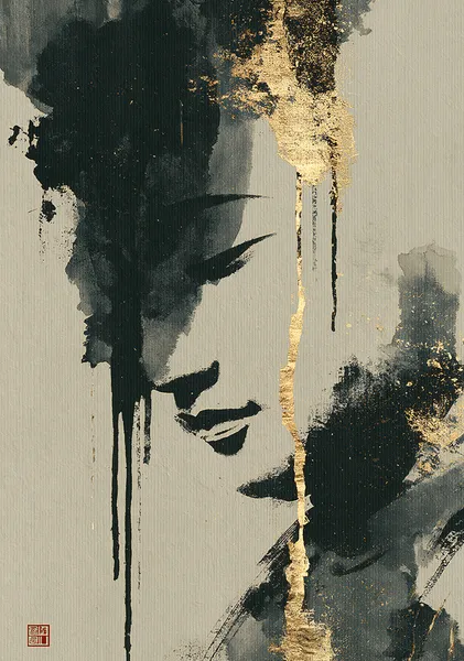 SUMI-墨- Serene Buddha No.1 - Ck