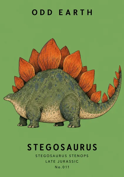 STEGOSAURUS — No.011 - OOD EARTH