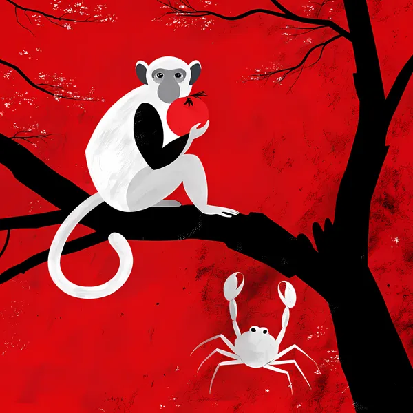 The Battle of the Crab and the Monkey - 安倍川五平