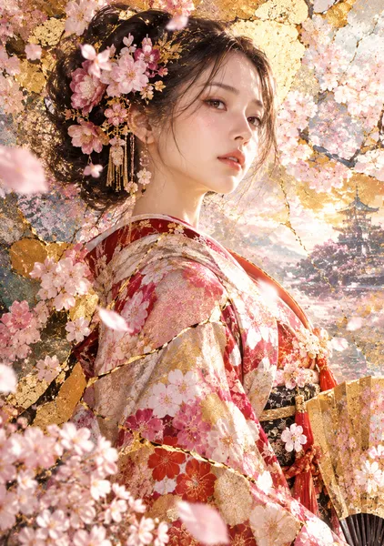 桜金彩に咲く、金継ぎの華 - KINTSUGI LUMI