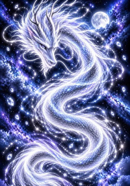 銀龍 ― 直感と魂の記憶 ―  Silver Dragon – Intuition and Soul Memory - 泊真理子