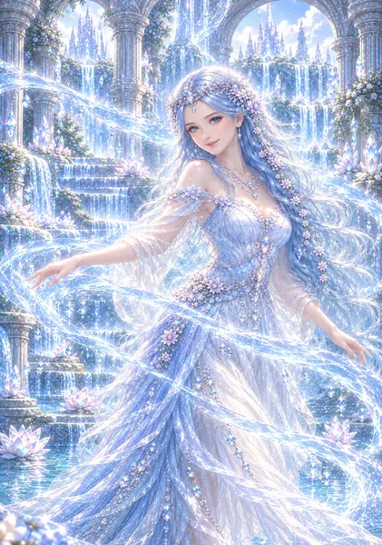 レムリア 水の女神アリス ― 心をやさしく流して   Alice, Lemurian Goddess of Water – Flow Gently with Your Heart - 泊真理子