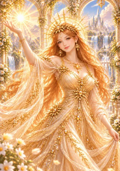 レムリア 太陽の女神サン ― あなたの光を現実へ   Sun, Lemurian Goddess of the Sun – Bring Your Light into the World - 泊真理子