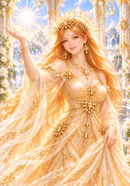 レムリア 太陽の女神サン ― あなたの光を現実へ   Sun, Lemurian Goddess of the Sun – Bring Your Light into the World - 泊真理子