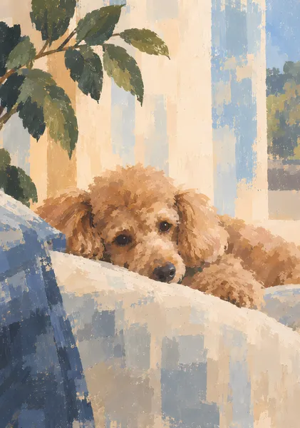 COMPANION 04 — Rest | Dog Wall Art Print - Ritsuko Nishimura | KINARI