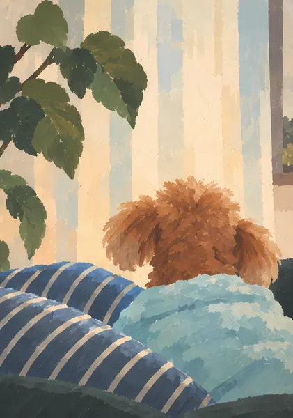 COMPANION 01 — Daydream | Abstract Dog Art Print - Ritsuko Nishimura | KINARI