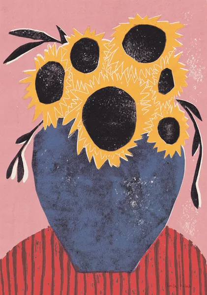 Six Sunflowers - Luiza Holub