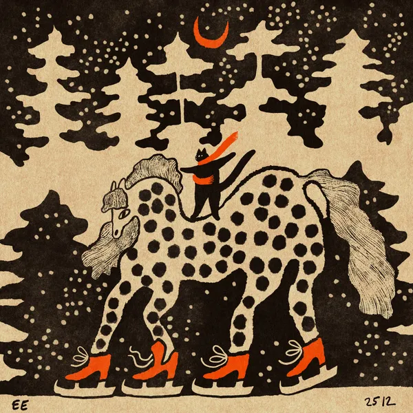 Ice Skate Kitten - Enikő Eged