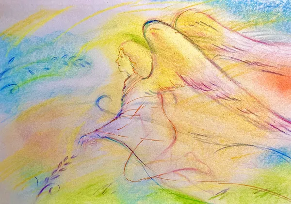 angel sketch - R.eaw-gp