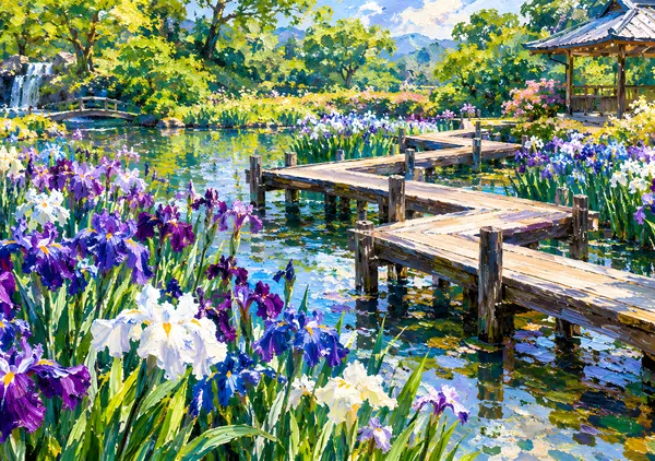 Impasto Wisteria Cascade - HIRUHA