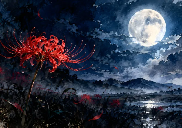 Moonlit Spider Lily - HIRUHA