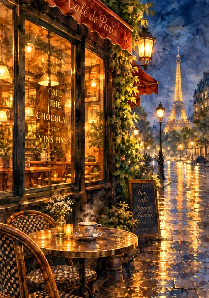 Parisian Evening Glow - HIRUHA