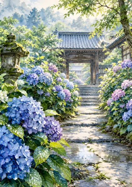 Hydrangea Temple Path - HIRUHA