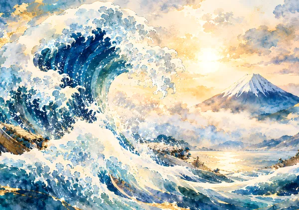 Tidal Symphony in Blue - HIRUHA