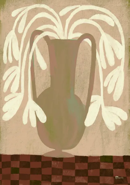 still life with white flowers - marco marella