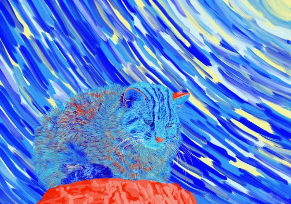 Tsushima_Leopard_Cat_01 - itsuki_painter