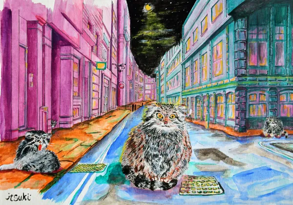 Manuls_in_Town_limited - itsuki_painter
