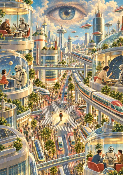 The Future They Imagined, The AI Age We Got - NATSUKASHI