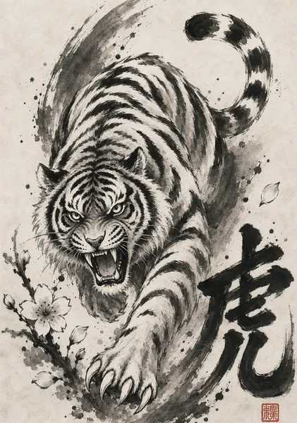 猛虎 — Fierce Tiger - NATSUKASHI