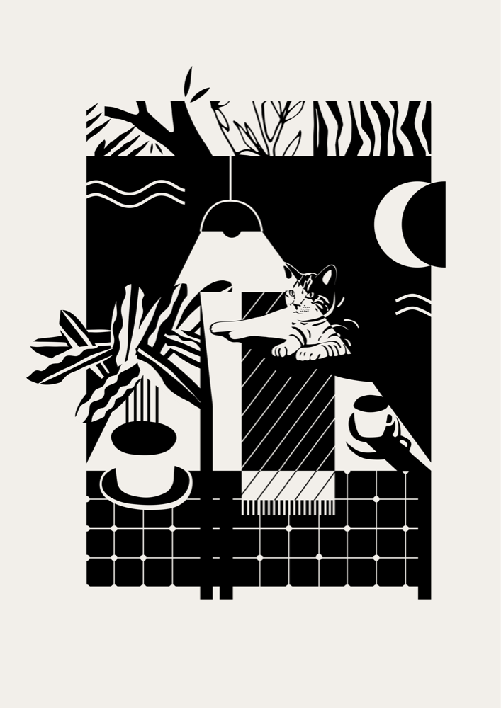 The Cat and the lamp - Ceciro
