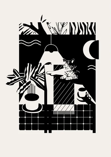 The Cat and the lamp - Ceciro
