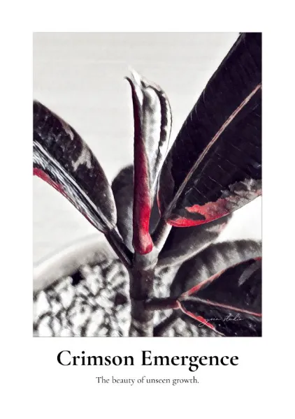 Crimson Emergence （Typography Edition） - Yoin Studio