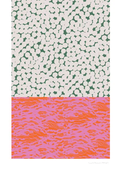 Horizon Collage, green - Leila Simon Hayes