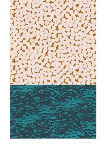 Horizon Collage, brown - Leila Simon Hayes