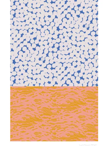 Horizon Collage, blue - Leila Simon Hayes