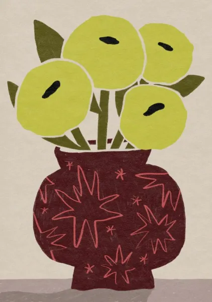 Star Vase in Bloom - Sophia Sky