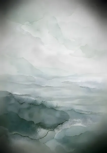 霧の青磁が溶ける夕暮れ - Yoko Nishi