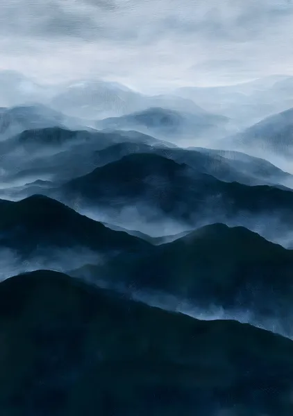 深夜のインディゴ、朝の光で - Yoko Nishi