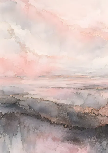薄紅と灰、雨上がりに - Yoko Nishi