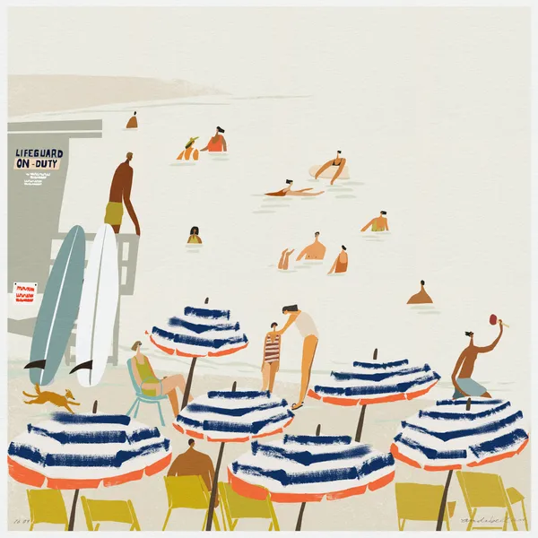 Beach Day Bliss II - andi galandauer
