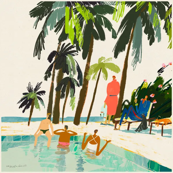 Tropical Poolside Escape - andi galandauer