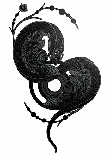 蛇華 - 黑