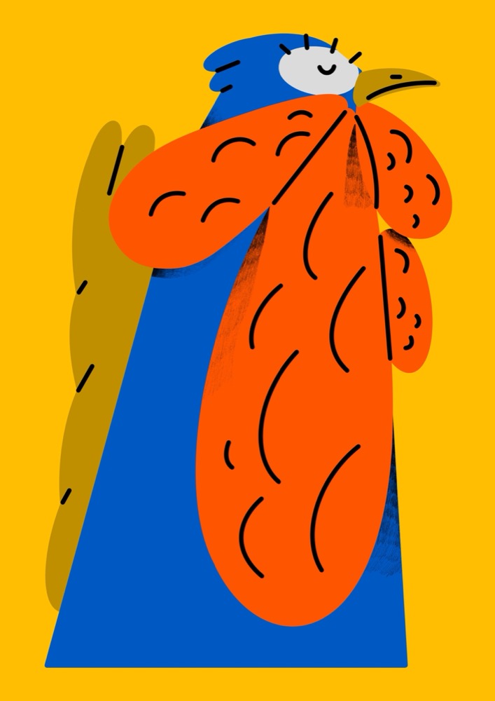 Yellow rooster - Pablo Ferreira