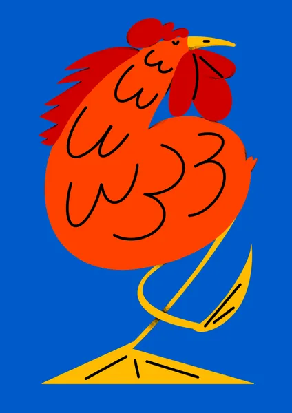 Blue rooster - Pablo Ferreira