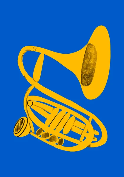 Colorful Minimalist euphonium in Bold Flat Colors	 - Pablo Ferreira