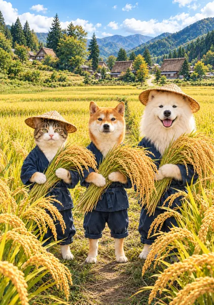 実り良き収穫　A Bountiful Harvest - 日本の風