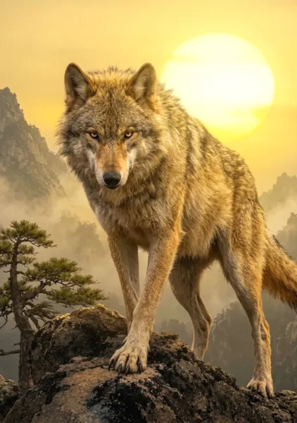 日本オオカミ　Japanese Wolf - 日本の風