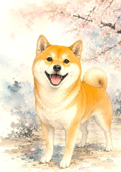 忠犬の笑顔　Smile of the Loyal Dog - 日本の風