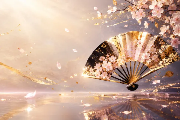 『絢爛の舞桜』 ーThe Floating Fan of Golden Dreamsー - 陽古