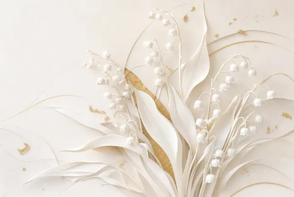 『 白真珠のすずらん ・ 優雅なる祝福』 ーLily of the Valley in Pearlescent Graceー - 陽古
